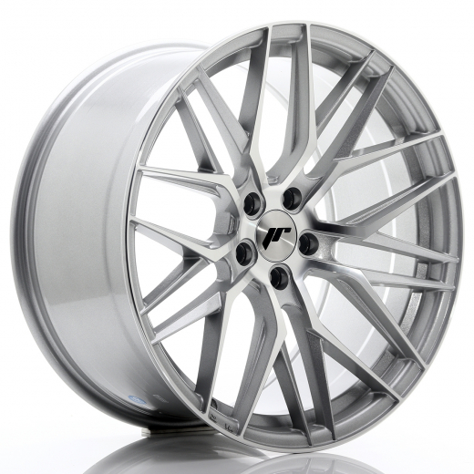 JR Wheels JR28 17x8 ET35 5x100 Silver Machined Face